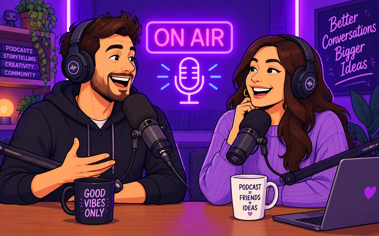 Cartoon of the hosts